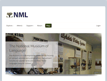 Tablet Screenshot of languagemuseum.org